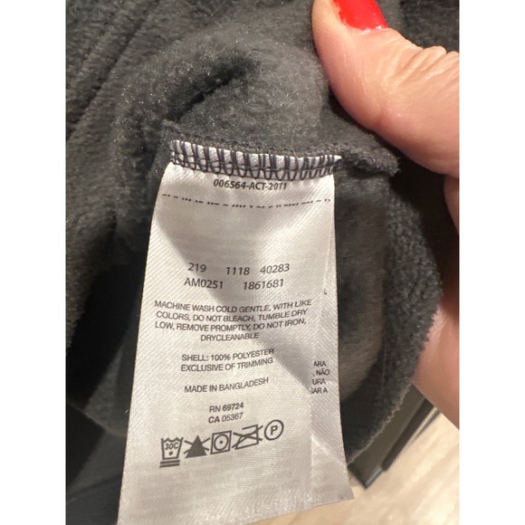 Columbia Steens Mountain Fleece Pullover Purple Grey Snap Neck hiking Mens Small - Picture 7 of 7